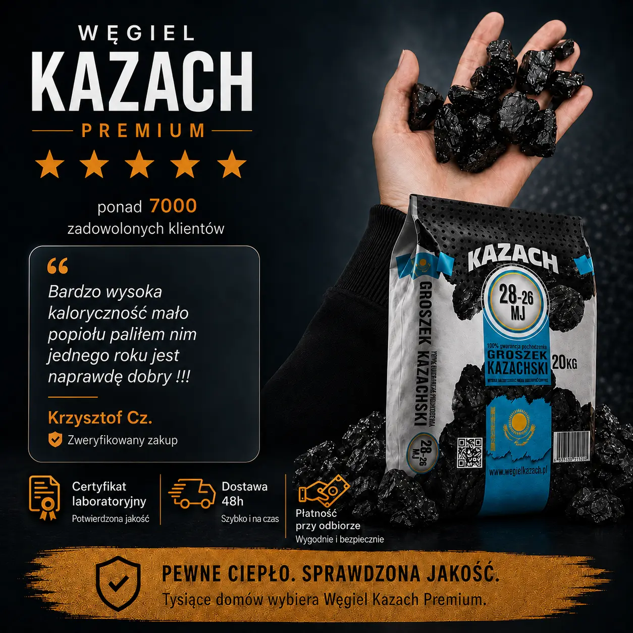 Węgiel Kazach Premium, 4,2/5