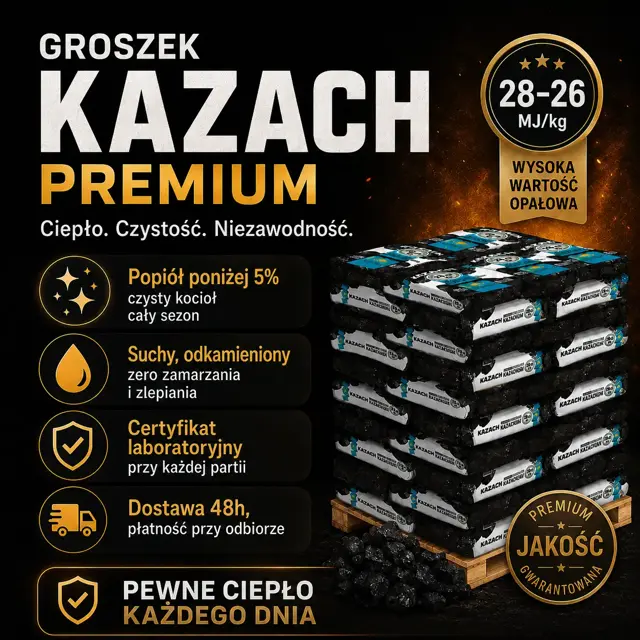 Groszek Kazach Premium, ciepło i czystość